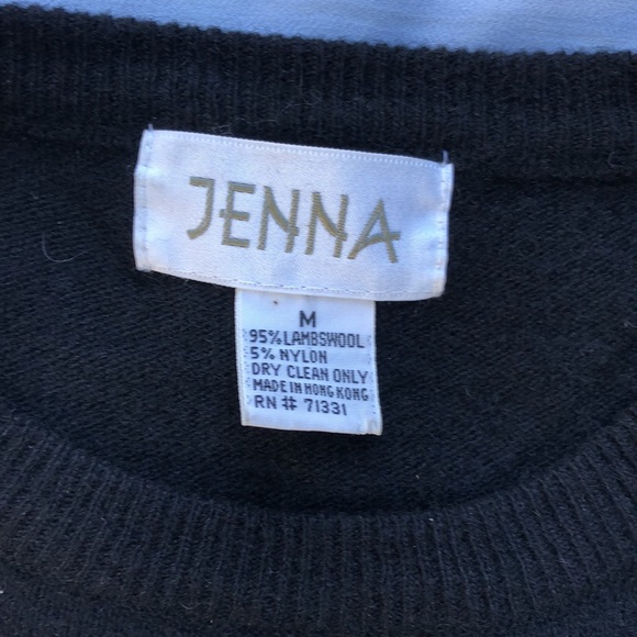 Black wool top with sequence - Picture 9 of 10